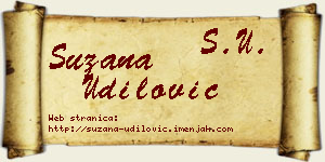 Suzana Udilović vizit kartica